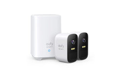 EUFY SECURITY CAM 2C PRO 2K SECURITY KIT 2PACK PLUS HOMEBASE2 UNIT
