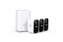 EUFY SECURITY CAM 2C PRO 2K SECURITY KIT 3PACK PLUS HOMEBASE2 UNIT