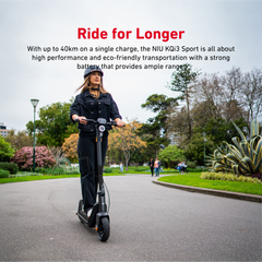 NIU ELECTRIC KICK SCOOTER KQI3 SPORT BLACK