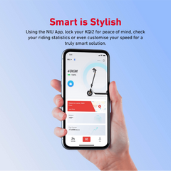 NIU ELECTRIC KICK SCOOTER KQI2 PRO GREY