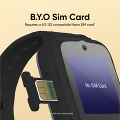 PIXBEE KIDS 4G VIDEO SMART WATCH WITH GPS TRACKING BLACK