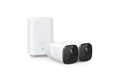 EUFY CAM 2 PRO 2K SECURITY KIT 2PACK PLUS HOMEBASE2 UNIT
