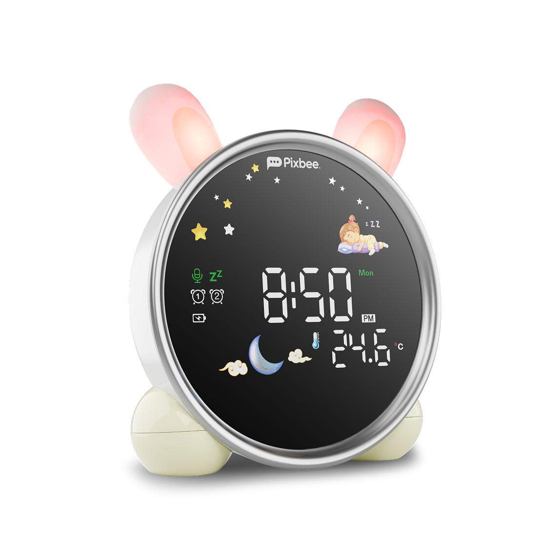 Pixbee Glow Sleep Training Light & Alarm Clock