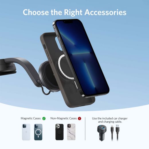 ANKER 613 MAGNETIC WIRELESS CAR CHARGER (MAGGO)