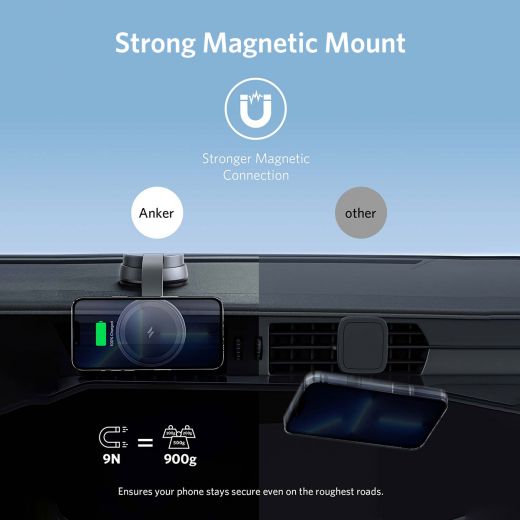 ANKER 613 MAGNETIC WIRELESS CAR CHARGER (MAGGO)