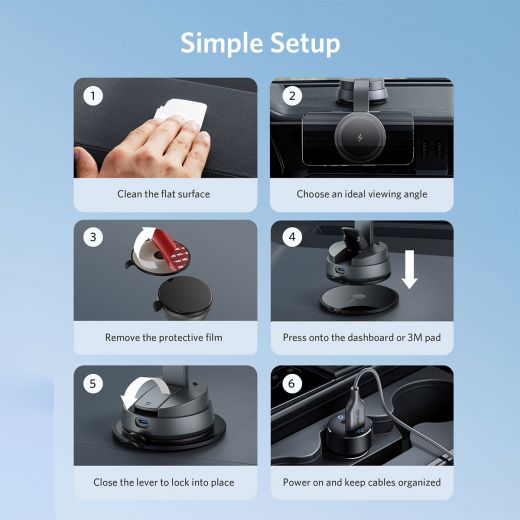 ANKER 613 MAGNETIC WIRELESS CAR CHARGER (MAGGO)