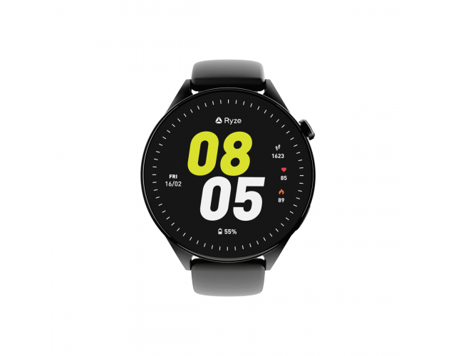 Ryze Wave Smart Watch Black & Blue