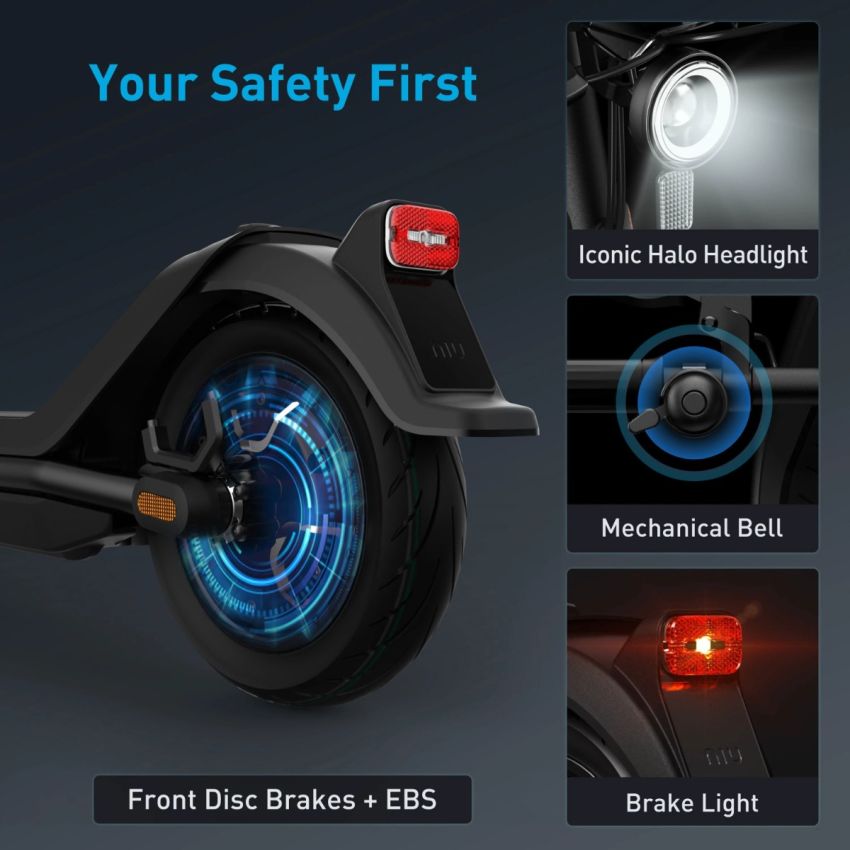 NIU ELECTRIC KICK SCOOTER KQI3 SPORT BLACK